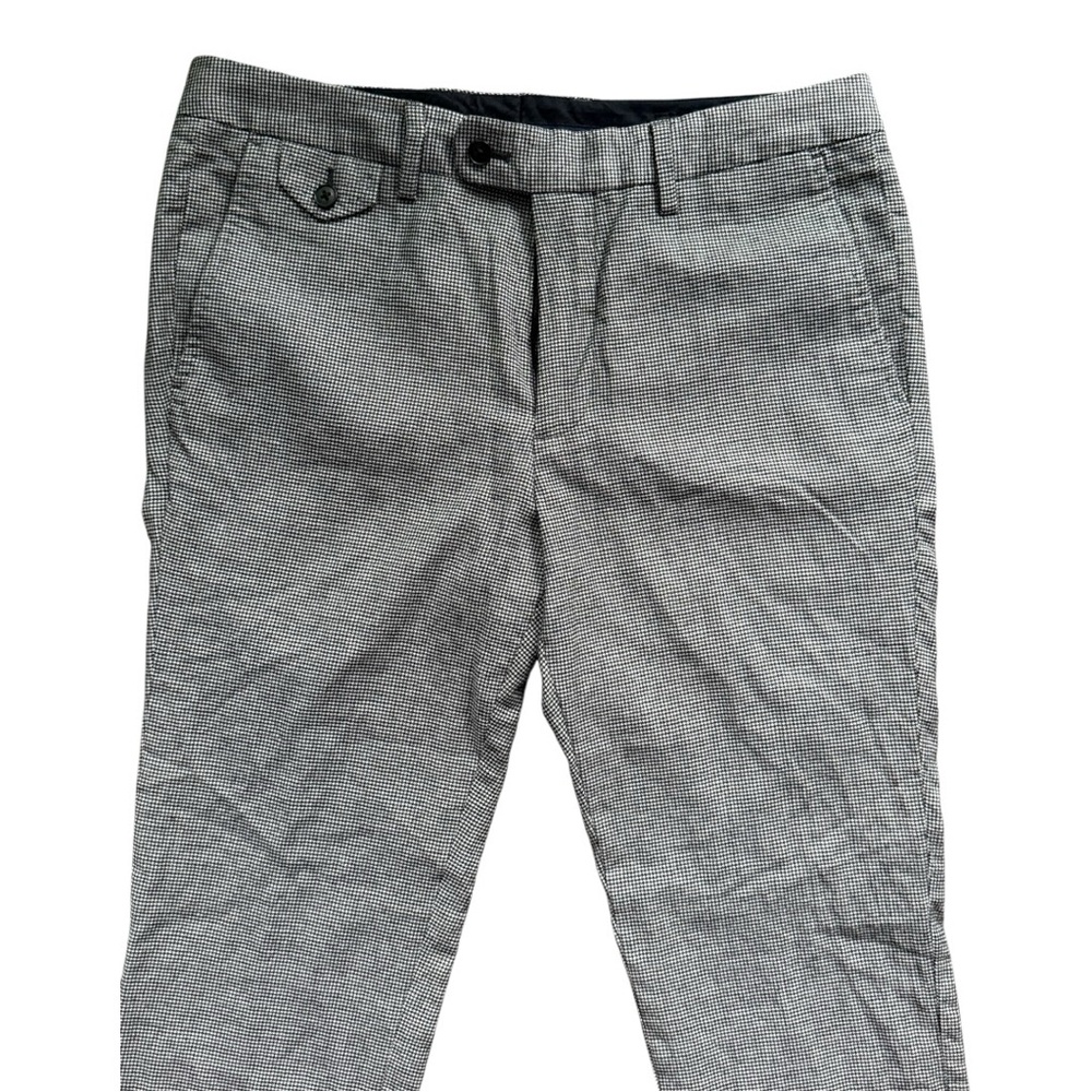 Bonobos Black & White Micro-Check Wool Pants – 33x30 - Picture 4 of 7